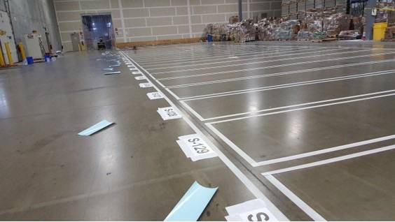 Industrial Floor Striping and marking